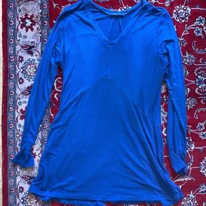 Cutoff Stripped Long Sleeve Dress